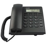 Ficha técnica e caractérísticas do produto Telefone com Fio Keo K302 com Identificador de Chamada e Despertador - Preto