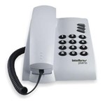 Ficha técnica e caractérísticas do produto Telefone com Fio Pleno Intelbras Branco Sem Chave de Bloqueio