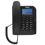 Ficha técnica e caractérísticas do produto Telefone com Fio Tc60 C/ Id Preto Intelbras