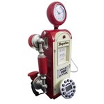 Ficha técnica e caractérísticas do produto Telefone com Fio Vintage Retro Estilo Bomba de Gasolina e Gas