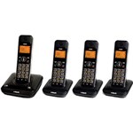 Ficha técnica e caractérísticas do produto Telefone Dect Digital Sem Fio C/ Idêntificador de Chamadas e VIva Voz + 3 Ramais LYRIX550 - MRD4 - Vtech