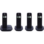 Ficha técnica e caractérísticas do produto Telefone DECT Sem Fio com ID Chamadas + 3 Ramal - GATE 4000- MRD4 - Motorola