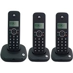 Ficha técnica e caractérísticas do produto Telefone Digital Sem Fio Moto 500ID-MRD3 com Identificador de Chamadas + 2 Ramais - Motorola