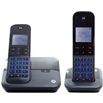 Ficha técnica e caractérísticas do produto Telefone Digital Sem Fio Moto 6000MRD2 com Identificador de Chamadas + 1 Ramal - Motorola