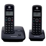 Ficha técnica e caractérísticas do produto Telefone Digital Sem Fio Motorola Auri 2000 MRD2 com Dect 6.0 e Id. Chamadas + 1 Ramal - Preto