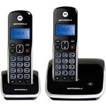 Ficha técnica e caractérísticas do produto Telefone Digital Sem Fio Motorola AURI3500MRD2 Preto/prata