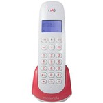 Telefone Fixo Sem Fio Motorola Moto 700 R, Vermelho/Branco - Bivolt