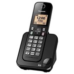 Telefone Fixo Sem Fio Panasonic KX-TGC350LBB, Preto - Bivolt