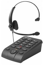 Ficha técnica e caractérísticas do produto Telefone Headset com Base Discadora Intelbras HSB50