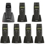 Ficha técnica e caractérísticas do produto Telefone Intelbras Sem Fio Digital Ts 40 Id + 6 Ramais Sem Fio Digital Ts 40 R