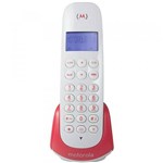 Telefone Motorola MOTO 700S S/Fio C/Identificar Branco/Vermelho