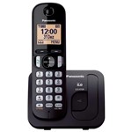Ficha técnica e caractérísticas do produto Telefone Panasonic Sem Fio KX-TGC210LBB Preto