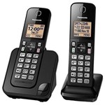 Telefone Sem Fio Panasonic KX-TGC352 com Bloqueio de Chamadas - Preto