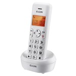 Ficha técnica e caractérísticas do produto Telefone Ramal Sem Fio com Identificador de Chamadas TSF 5000R Branco Elgin - Elgin