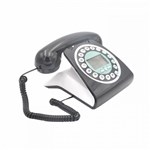 Telefone Retrô Vintage TM 8227P com Identificador Cor Preto - Teem
