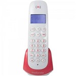 Telefone S/ Fio com Id de Chamada Moto700s Branco/vermelho Motorola