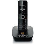 Ficha técnica e caractérísticas do produto Telefone S/ Fio DECT 6.0 C/ Secretária Eletrônica, Identificador de Chamadas, Viva Voz e Função Babá Eletrônica -Série 4000 - CD4801B/78- Preto BeNear - Philips