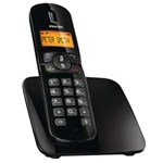 Ficha técnica e caractérísticas do produto Telefone S/ Fio Philips CD1811B Preto C/ Display Iluminado, Id. Chamadas e Viva-voz