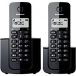 Ficha técnica e caractérísticas do produto Telefone Sem Fio com Base + Ramal com Id/Viva-Voz Kx-Tgb112Lbb Preto - Panasonic