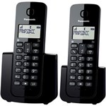 Ficha técnica e caractérísticas do produto Telefone Sem Fio com Id Base com Ramal Kx-Tgb112Lbb Preto Panasonic