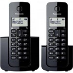 Ficha técnica e caractérísticas do produto Telefone Sem Fio com Id Base + Ramal Kx-TGB110LBB Preto Panasonic