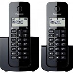 Ficha técnica e caractérísticas do produto Telefone Sem Fio com Id Base + Ramal Kx-tgb112lbb Preto Panasonic