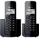 Ficha técnica e caractérísticas do produto Telefone Sem Fio com ID Base + Ramal KX-TGB112LBB Preto - Panasonic