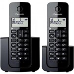 Ficha técnica e caractérísticas do produto Telefone Sem Fio com Id Base + Ramal Kx-Tgb112Lbb Preto Panasonic