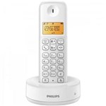 Ficha técnica e caractérísticas do produto Telefone Sem Fio com Id D1301W/Br Branco Philips