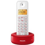 Ficha técnica e caractérísticas do produto Telefone Sem Fio com Id D1301wr/br Philips - 100/240V