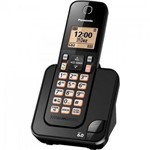 Telefone Sem Fio com Id Kx-tgc350lbb Preto Panasonic