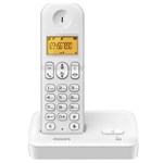 Ficha técnica e caractérísticas do produto Telefone Sem Fio com Identificador de Chamadas e Display Luminoso - Philips D1501W - Branco
