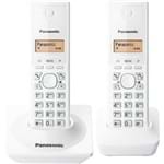 Ficha técnica e caractérísticas do produto Telefone Sem Fio com Identificador de Chamadas KX-TG1712LBW Branco Panasonic