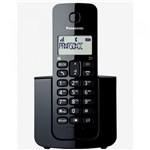 Telefone Sem Fio com Identificador de Chamadas Panasonic DECT 6.0 Preto - KX-TGB110LBB