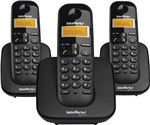 Ficha técnica e caractérísticas do produto Telefone Sem Fio com Identificador de Chamadas + 2 Ramais Ts3113 Preto - 341