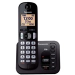 Ficha técnica e caractérísticas do produto Telefone Sem Fio com Secretária Eletrônica Panasonic KX-TGC220LBB