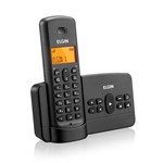Ficha técnica e caractérísticas do produto Telefone Sem Fio com Secretária Eletrônica TSF800SE Preto- Elgin