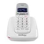 Telefone Sem Fio DECT 6.0 com Identificador de Chamadas e Viva Voz TS63V Branco - Intelbrás - Intelbras