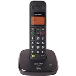 Telefone Sem Fio Digital Semp Toshiba FT1926ID com Identificador de Chamadas e Viva Voz - Preto
