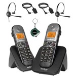 Ficha técnica e caractérísticas do produto Telefone Sem Fio e Ramal TS 5122 Bina + 2 Headset Intelbras - Bivolt