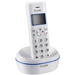 Ficha técnica e caractérísticas do produto Telefone Sem Fio Elgin Branco e Azul TSF-5001 com Indentificador de Chamadas