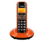 Ficha técnica e caractérísticas do produto Telefone Sem Fio Elgin TSF 7600 com Display Iluminado, Identificador de Chamadas e Viva Voz - Laranja