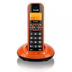 Ficha técnica e caractérísticas do produto Telefone sem fio Elgin TSF7600 ID laranja