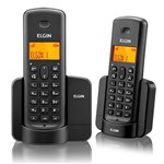 Ficha técnica e caractérísticas do produto Telefone Sem Fio Elgin TSF8002 Preto Dect 6.0 com Viva Voz com 2 Bases