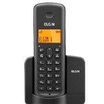 Ficha técnica e caractérísticas do produto Telefone Sem Fio Elgin TSF8001 Identificador de Chamada Viva Voz Preto