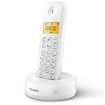 Ficha técnica e caractérísticas do produto Telefone Sem Fio ID Philips D1301W