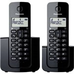 Ficha técnica e caractérísticas do produto Telefone Sem Fio Identi de Chamadas Ramal Panasonic TGB112LB
