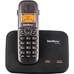 Ficha técnica e caractérísticas do produto Telefone Sem Fio Intelbras para Duas Linhas TS 5150 - Preto