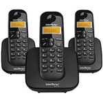 Ficha técnica e caractérísticas do produto Telefone Sem Fio Intelbras TS 3113 + 2 Ramais - Identificador de Chamada