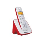 Ficha técnica e caractérísticas do produto Telefone Sem Fio Intelbras Ts 3110 Br Vermelho e Branco
